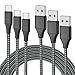 USB Type C Cable Fast Charging,3pack 1M Premium Nylon Braided 3A Rapid Charger Quick Cord,Type C to A Cable Compatible for Samsung Galaxy S21 S20 S10 S9 S8 Plus,Note 20 10 9 8, LG V50 V40 G8（Black）