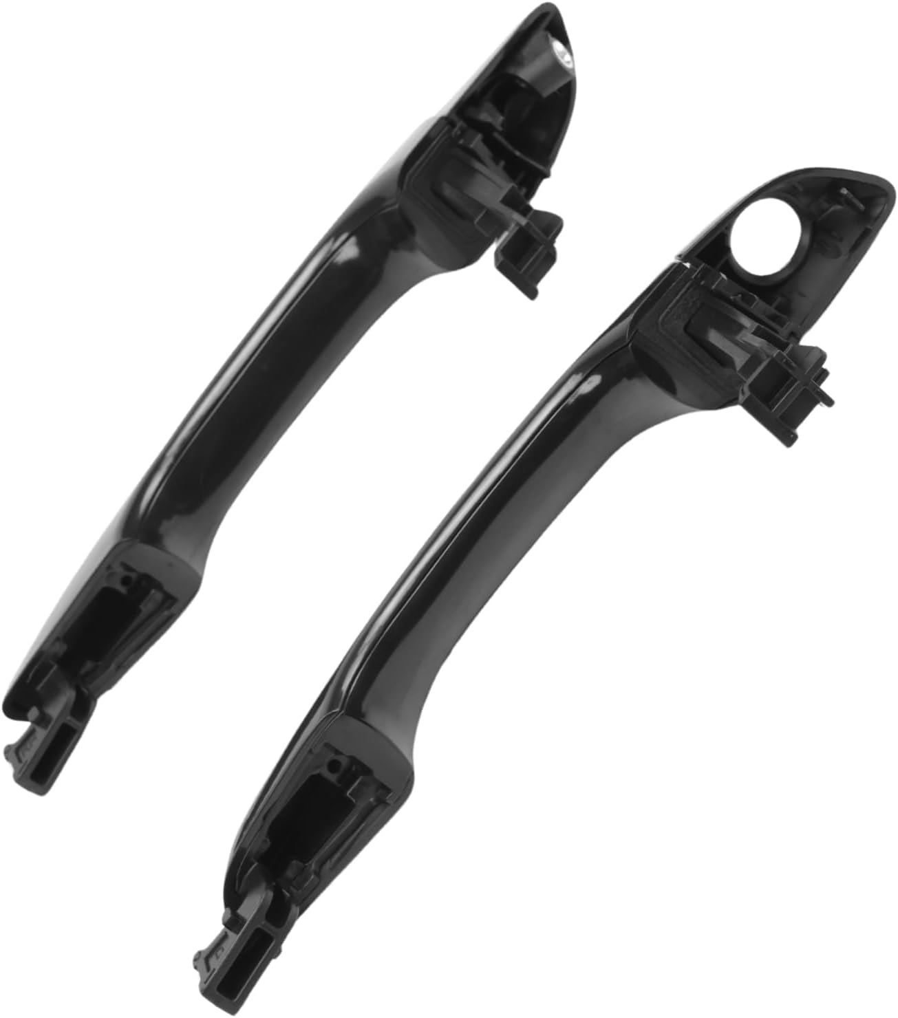 82651-F0010 Black Exterior Door Handles with Cover Fits Elantra 2017 2018 2019 2020, Front and Rear Side Replace 82661-F0010,82651-F2010 W/o Smart Entry System