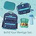 Bentgo Kids Chill Leak-Proof Lunch Box - Included Reusable Ice Pack Keeps Food Cold; 4-Compt. Bento Box; Microwave/Dishwasher Safe; 2 Year Manufacturer's Warranty (Confetti Edition - Truly Teal)