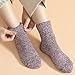Tavaleu Wool Socks for Women - Winter Soft Thick Warm Socks Vintage Crew Boot Sock Casual