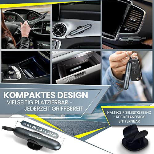 Dunlop Automotive Gurtschneider Notfallhammer-Marken Notfall Hammer mit Testglas zum Üben-Zerstört insbesondere Verbund Sicherheitsglas der neuen Auto Generation-Federkorn Nothammer-Emergency CarTool