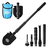 CHINLIN Entrenching Tool Shovel, Car Emergency Hammer Kit Portable Heavy Duty Survival Gear Multi-Fu