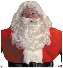 Halco Professional Santa Wig and Beard Set Costume Accessory,Red,One Size