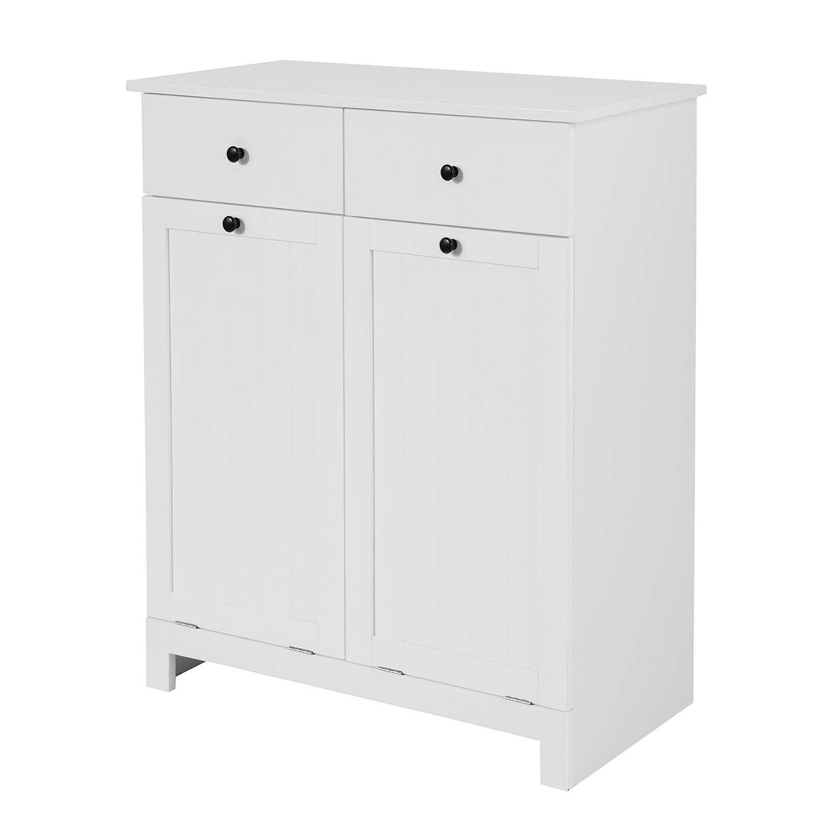 Buy SoBuy® BZR33W, 2 Drawers 2 Doors Laundry Laundry Chest