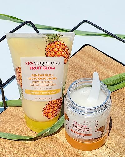 Fruit Glow- Coconut Sugar + Lactic Acid Exfoliating Facial Polish With Vitamins A, C & E 4 Oz - Image 4