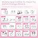 Flange Inserts 13/15/17/19/21mm for 24mm Flange/Shield of Most Pumps Compatible with Momcozy, KISSBOBO, Lansinoh, Elvie, Willow go, Spectra, Medela Freestyle Flex, Pump Shields（10PCS）
