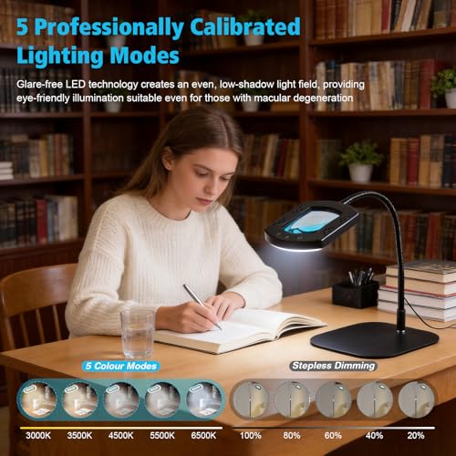 Loupe de lecture LED 10X mains libres pour modélisme et soudure