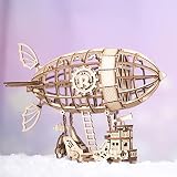 Rolife 3D Toy Puzzle Dekoracja Prezent Zestawy do Budowania Modeli Drewnianych dla Dorosłych Budowanie (Sterowiec)