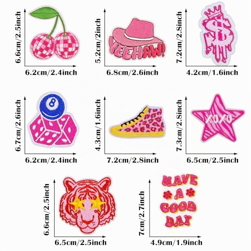 Attuslla 16 PCS Patch Thermocollant, Rose Applique Patches Décoratifs, Ecusson Thermocollant Ecusson a Coudre pour Vêtements, Sacs à Dos, Jeans, Chapeau – vue 5