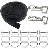 【Múltiples usos del kit】The contiene una gran variedad de accesorios. Usted puede diseñar como una correa de hombro (eslabón giratorio cierre y tri-glide diapositiva), o puede utilizar para reparar una correa de hombro (tri-glide diapositiva), o incluso hacer un anillo de perro (tri-glide deslizante y anillo cuadrado). Y otros usos.