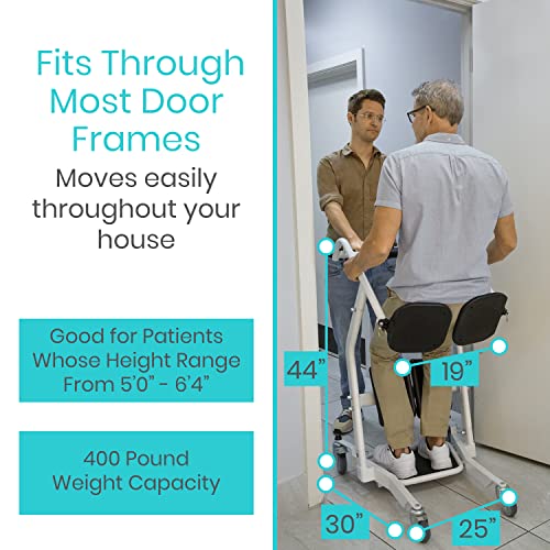 Vive Mobility Sit To Stand Lift Patient Transport Unit For Elderly - Transfer Device For Home Care Use, Disability Aid Product For Adults - Medical Equipment Lift Assist, Caregiver Supplies #TOP4