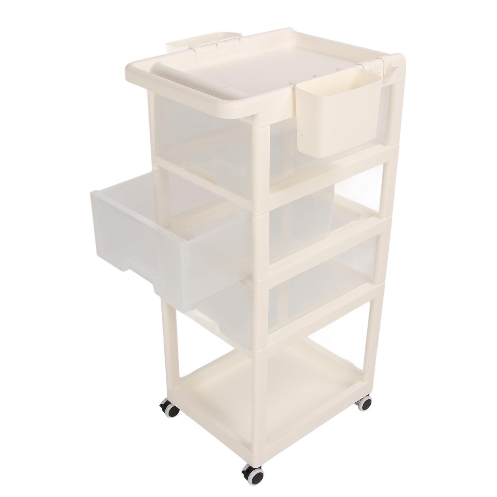 Carrello Porta Pannolini per Bambini con Ruote Carrello con Maniglia Rinforzata Carrello Multistrato per Riporre i Pannolini Organizer per Riporre i Pannolini Essenziali