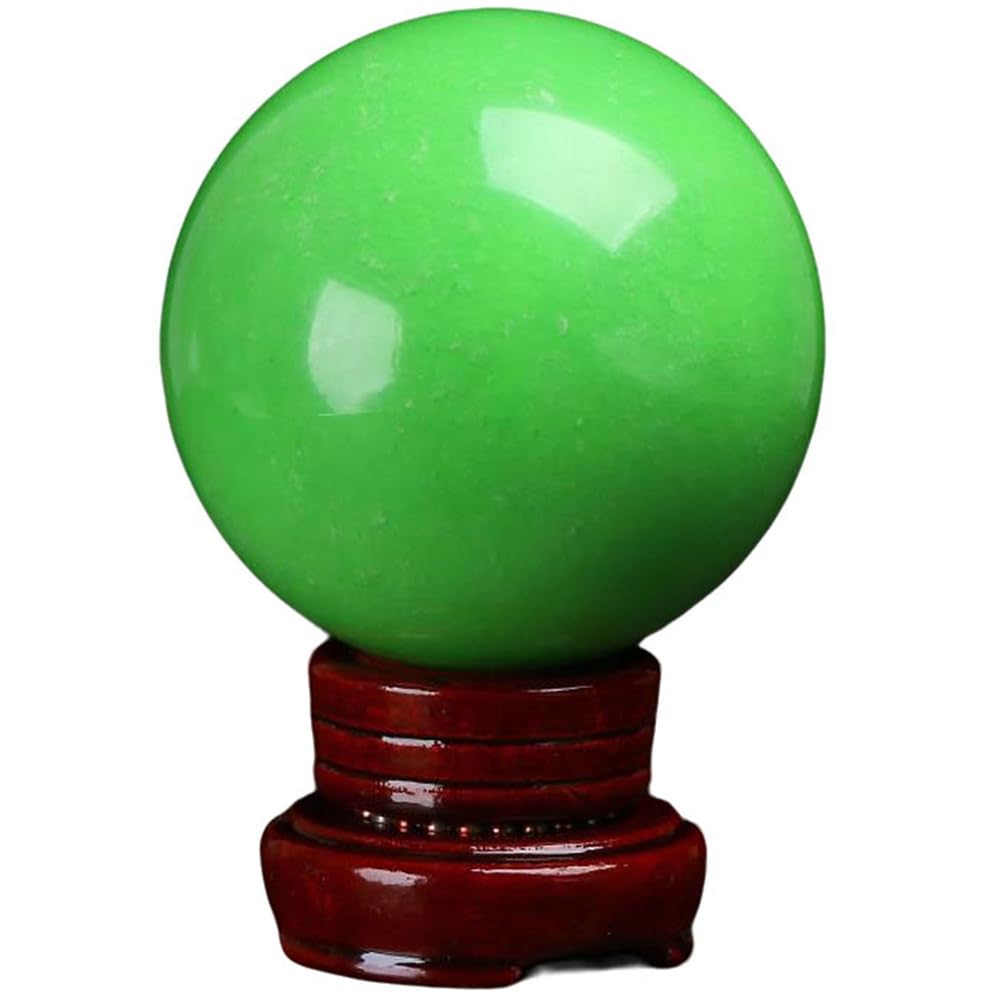 QWZTAEOZA Night Pearl Luminous Quartz Crystal Sphere Ball Glow in The Dark Stones Polished Marble for Garden Path Patio Lawn for Divination Landscape Decoration,80mm