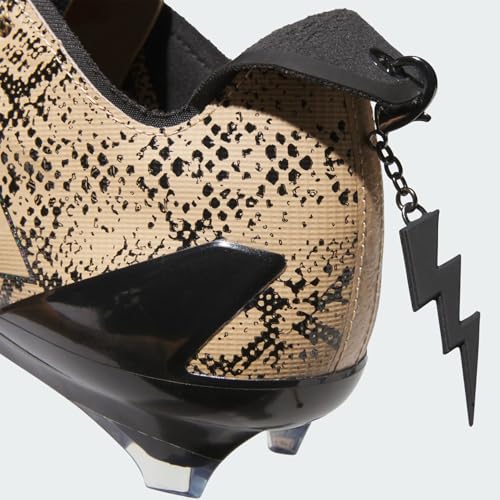 Image of Adidas Men's Adizero Electric Football Cleats, Warm Sandstone /Black /Preloved Bronze, 6.5 Medium