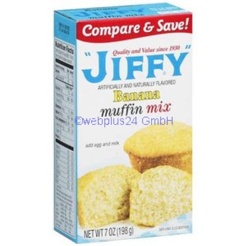 Jiffy Banana Muffin Mix 7 Ounce (Pack of 3)