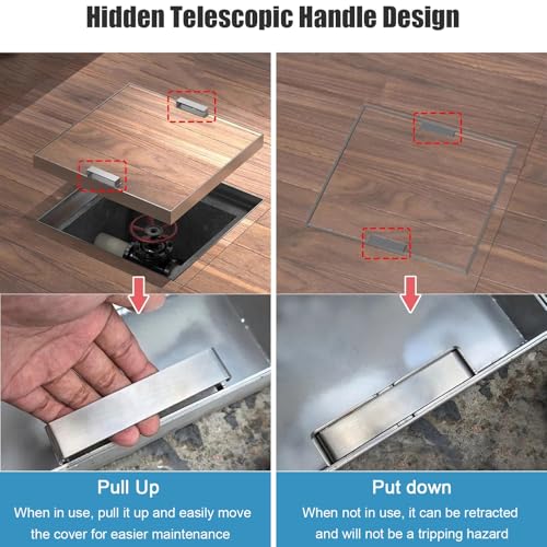 Tapa de alcantarilla de acero inoxidable 304 para tanque séptico 4