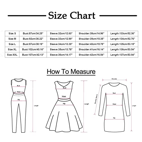 Vestido Plus Size para Mulheres Vestido Maxi Manga Longa Solto Estampa Floral Casual Vestidos Longos