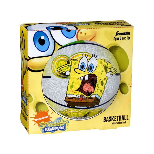 Franklin Sports Nickelodeon SpongeBob SquarePants Mini Rubber Basketball #5480