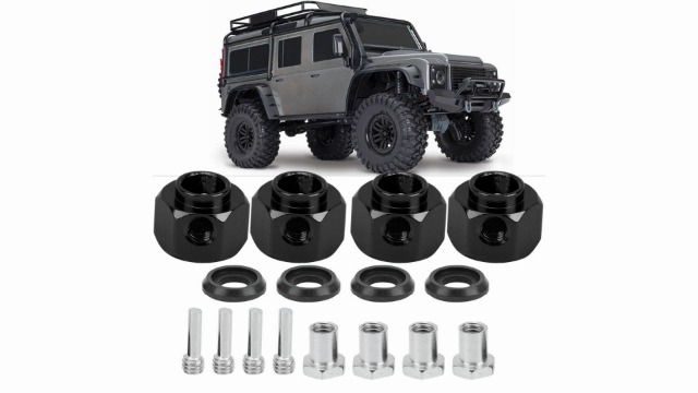 4 Pezzi Distanziali Allargatori Ruota 7mm Per Auto RC Scala 1:8 - Adattatore Esagonale