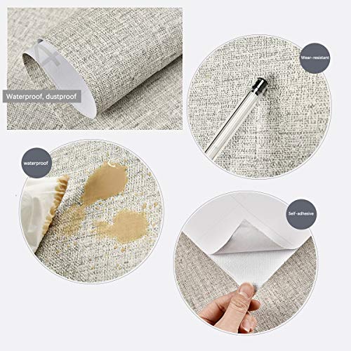 Papel Adhesivo para Muebles bandezid Gris 60cmx3m Vinilo Impermeable de Cocina 5