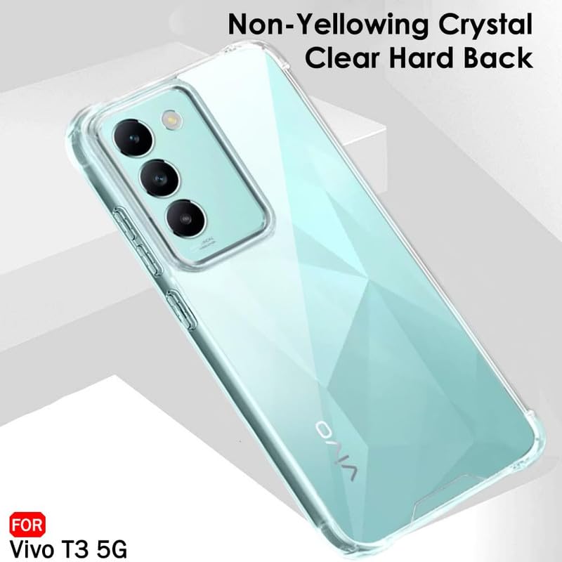 Image of Case Creation Brand - Mobile Cover for Vivo Y200e (Soft & Flexible Back Case), Transparent