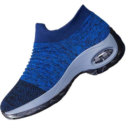 Image of Non Slip Work Shoes Women, Slip On Sneakers Women,Work Shoes Walking Gym Nurse Mesh Casual Fashion Sneakers Comfort Breathable Lightweight