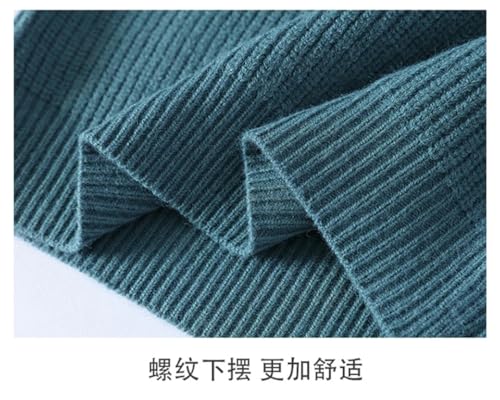 Men's Casual Round Neck Pullover Sweater Warm and Loose Korean Knitted Sweater4