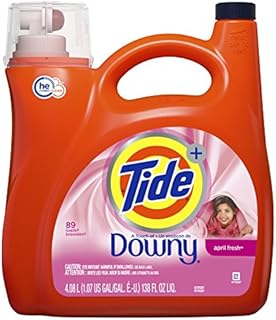 Tide Liquid Laundry Detergent with a Touch Downy 89 Loads, April Fresh, 138 Fl Oz
