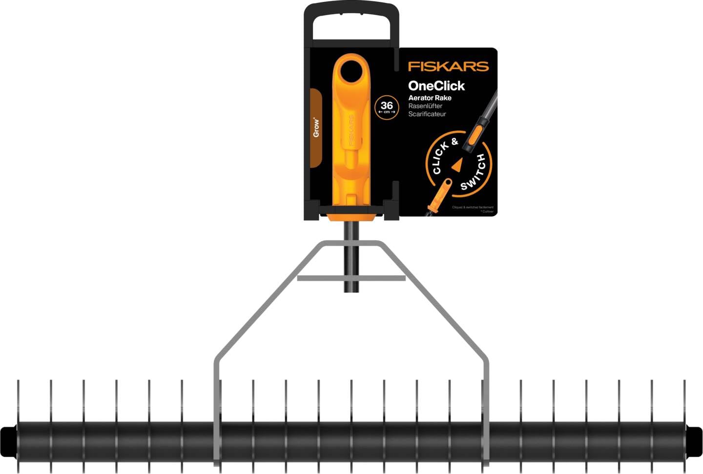 Fiskars OneClick Aireador de Césped | 1080679