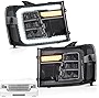 VLAND Headlights Assembly Fit for GMC sierra 2007 2008 2009 2010 2011 2012 2013, Headlights Compatible for GMC Sierra 1500 SLE