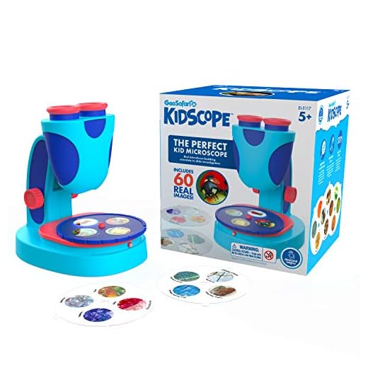 Educational Insights GeoSafari Jr. Kidscope, Kids Microscope, STEM Toy, Gift For Boys & Girls, Ages 5+