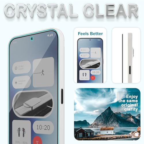 Image of FIRST MART Military-Grade Matte Tempered Glass for Nothing Phone 2A and Nothing 2A Plus - 9H Screen Protector, Anti-Glare Protection, Scratch-Resistant, Bubble-Free (1 Pack)