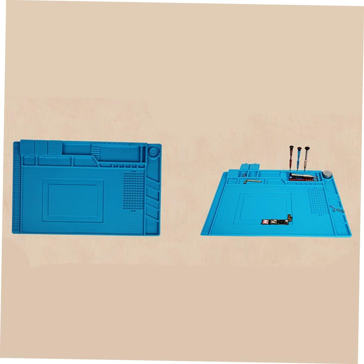 ORFOFE S Silicone Repair Mat Non- -static for Computer Repair Organized Component Sections