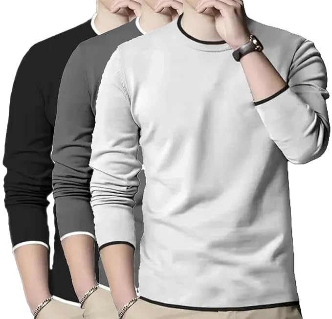 DIAZ Men's Solid Regular Fit-Pack of 3-picture-15