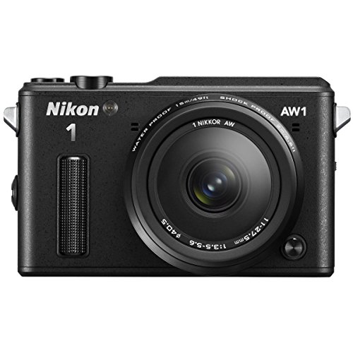 Nikon 1 AW1 14.2 MP HD Waterproof, Shockproof Digital Camera System with AW 11-27.5mm f/3.5-5.6 1 NIKKOR Lens (Black)