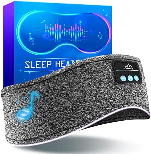 Sleep Headphones Wireless Bluetooth Headband - Comfy Sleeping Eye Mask Headset, Sport Head Band Earbuds Electronics Tech Gadgets Christmas Stocking Stuffers Birthday Gifts for Women Men Running
