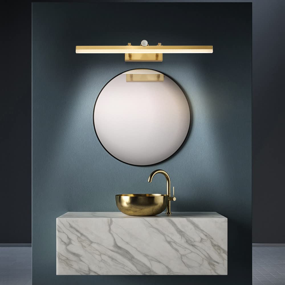 Éclairage LED réglable pour Salle de Bain avec Interrupteur, Bande linéaire, éclairage pour Miroir, détecteur de Mouvement, éclairage pour Coiffeuse, 4 000 K