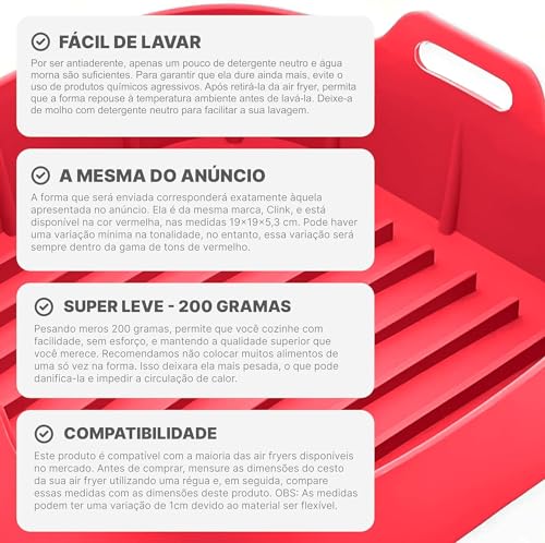 Kit 2 Formas Panela Forro Para Cozimento Airfryer Sem Sujeira Reutilizável Livre de BPA 19cm - Forma