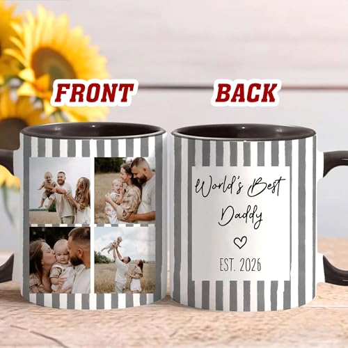 Taza personalizada para el mejor papá del mundo 15 oz miniatura 7