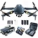 800 Meter Reichweite faltbare Drohne mit Kamera für Anfänger – 60+ Min. Flugzeit, WiFi FPV Quadrocopter mit 4K HD-Kamera, bürstenlosem Motor, Auto-Hover, Auto-Follow (3 Akkus)
