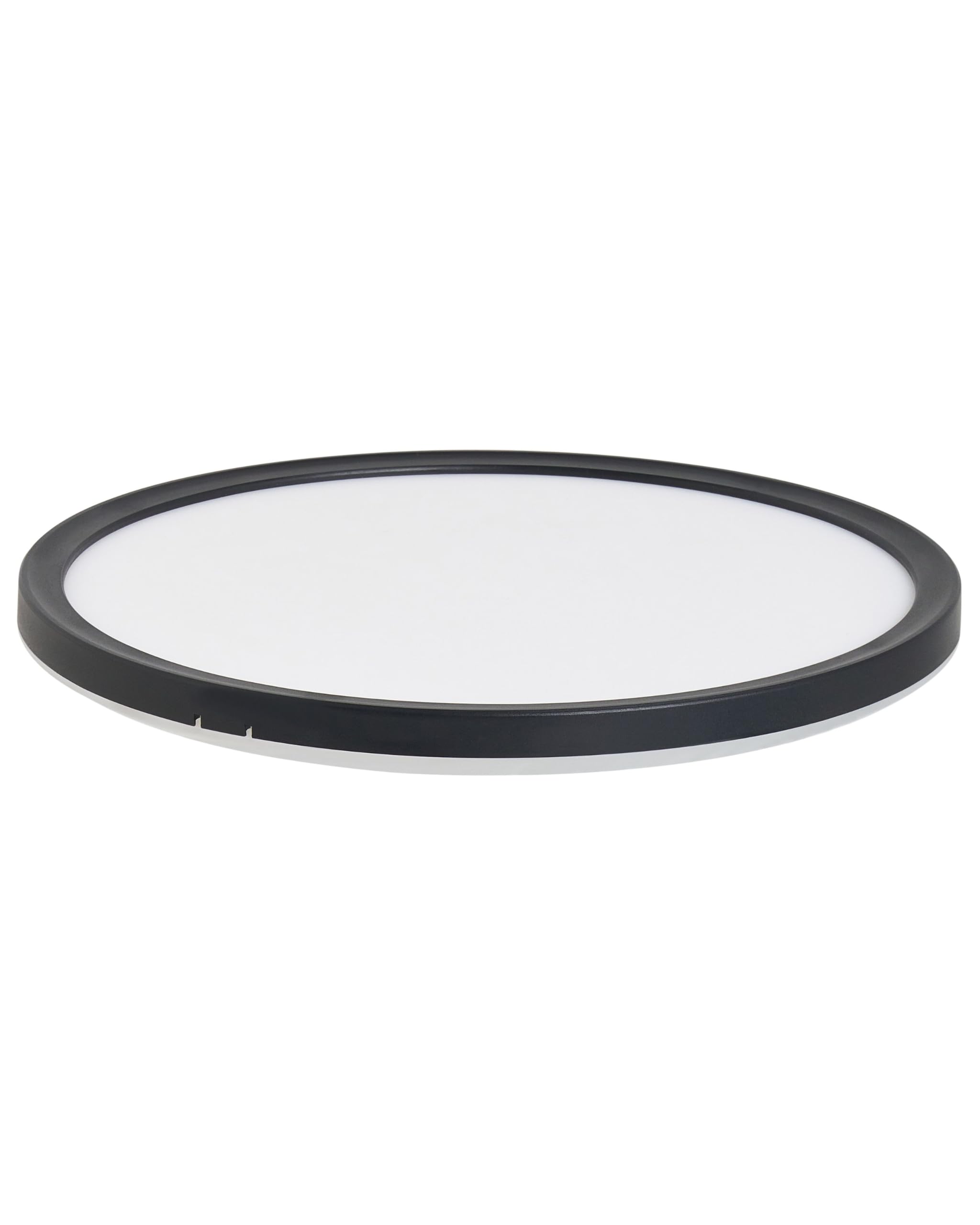 Lampa sufitowa płaska plafon okrągły LED panel natynkowy 42 cm czarny Velora