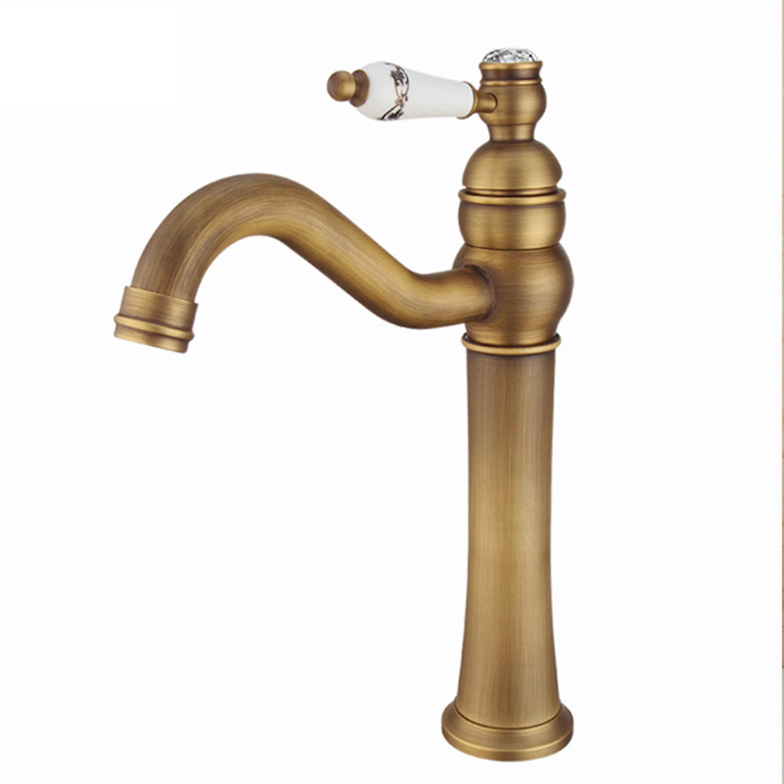 Robinet de lavabo monotrou laiton antique pour remplacer un vieux mitigeur