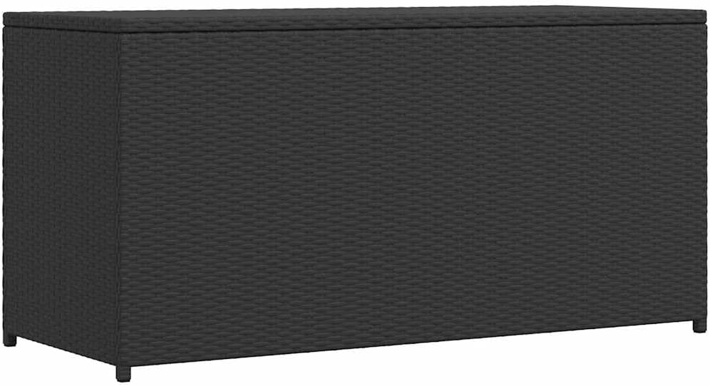 vidaXL Outdoor Storage, Deck Box with Lid, Patio Cabinet, Storage Chest for Outdoor Cushions Throw Pillows Garden Tools Pool Supplies, Black
