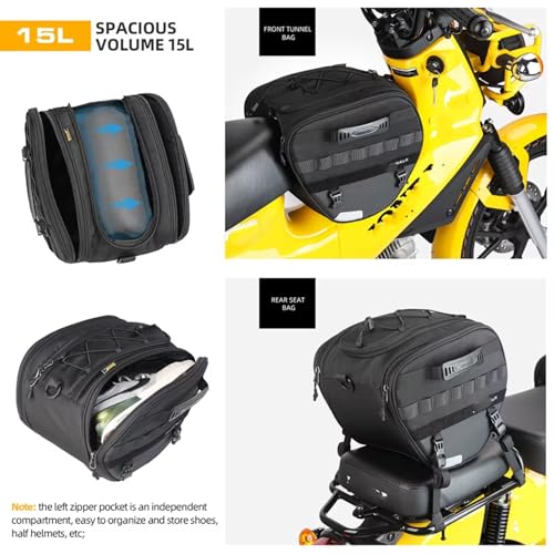 Bolsa de túnel para depósito de moto impermeable compatible con Forza350 6