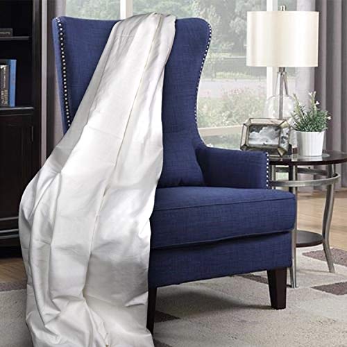 Urban Villa Cotton Thermal Blanket Made From 100% Soft Premium Cotton, Plain Weave, White, Twin 66"X 90", Perfect For Layering In Bed, Lint Free #TOP4