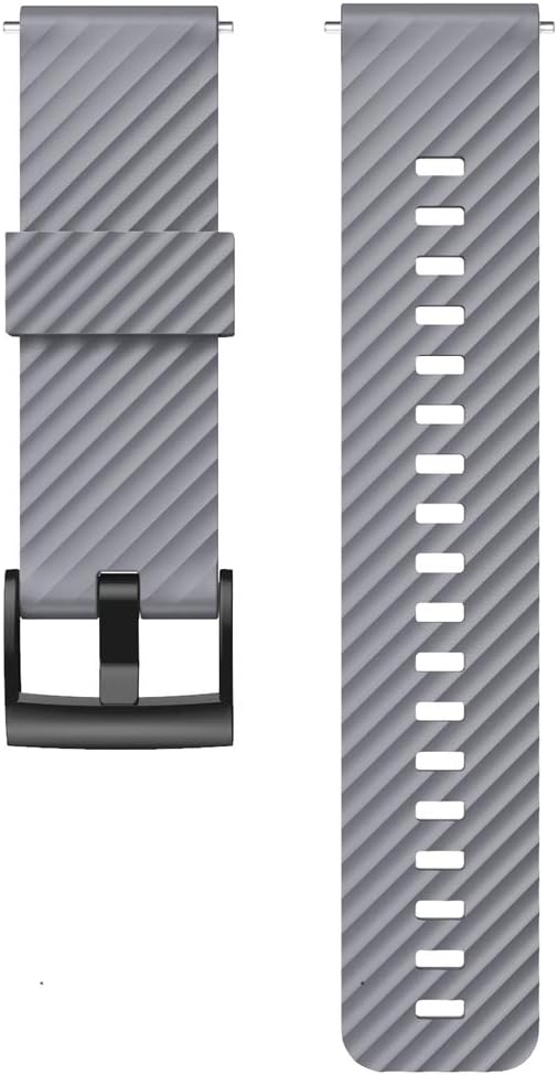 WIIKAI Replacement Strap Bands,Compatible for suunto 7/9/9 baro/spartan sport/D5,Silicone Watch Band (Gray) - Image 4