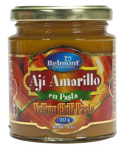 Belmont Aji Amarillo Paste & Aji Panca Paste Bundle (3-Count for Each Sauce) - 8 Oz Each