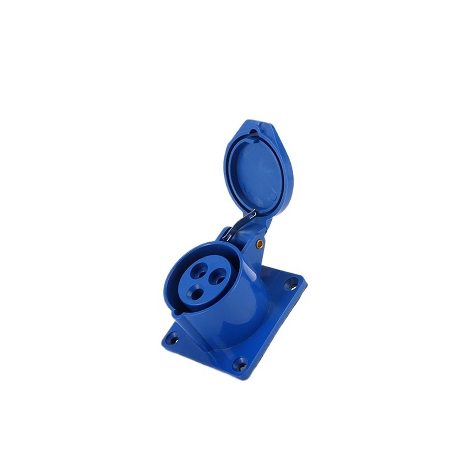 MUYTQAERG Industrial Connector 16A 32A IP44 Three-Phase Socket Exposed and Concealed Direct Blue(LX 323 3 core 32A)