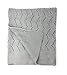 effe bebe Ravelry Knitted Baby Blanket 30"x40" (Classic Grey)