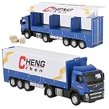lvsenlin Simulation Container Truck Trägheitstransportfahrzeug Engineering Vehicle Kinderspielzeugauto Sound Light Boy Big Truck